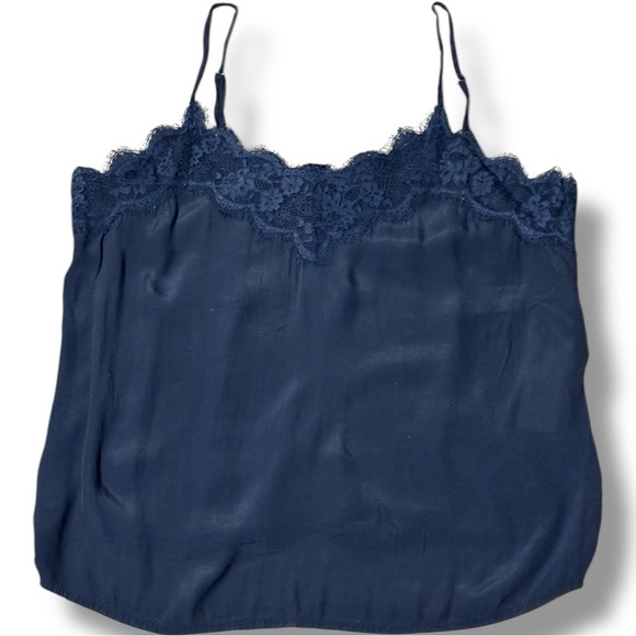 Abercrombie & Fitch Lightweight Relaxed Fit Black Lace Tank Top Camisole - Picture 16 of 16